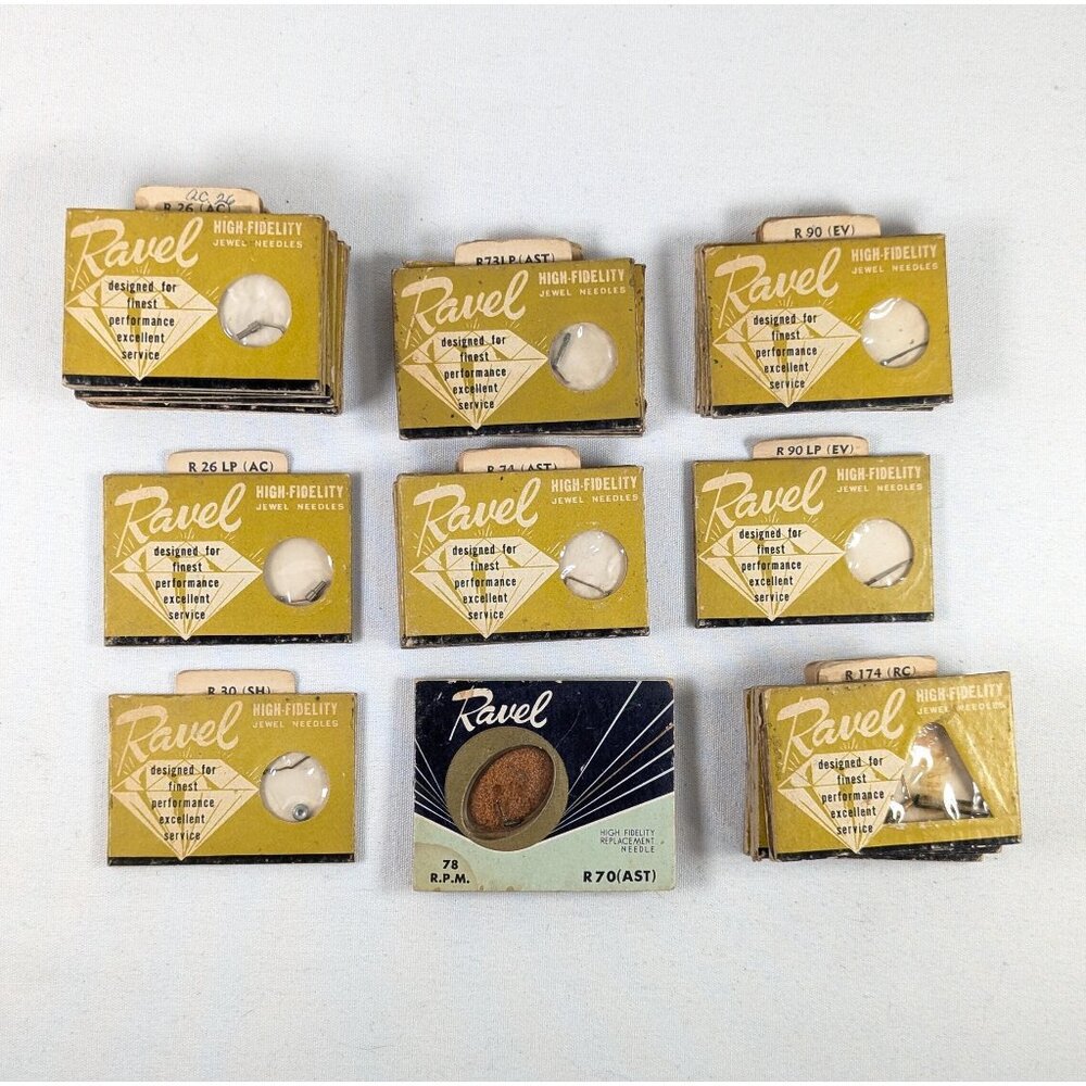 CHOOSE Ravel Sapphire tip record player replacement needles NOS, 33 1/3 45 78